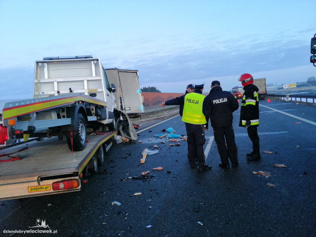 4 auta zderzyły się na A1