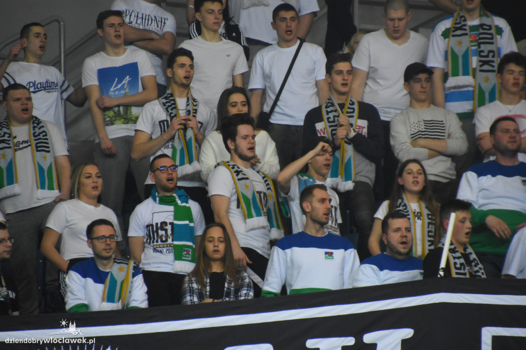 Kibice na meczu z Legią Warszawa