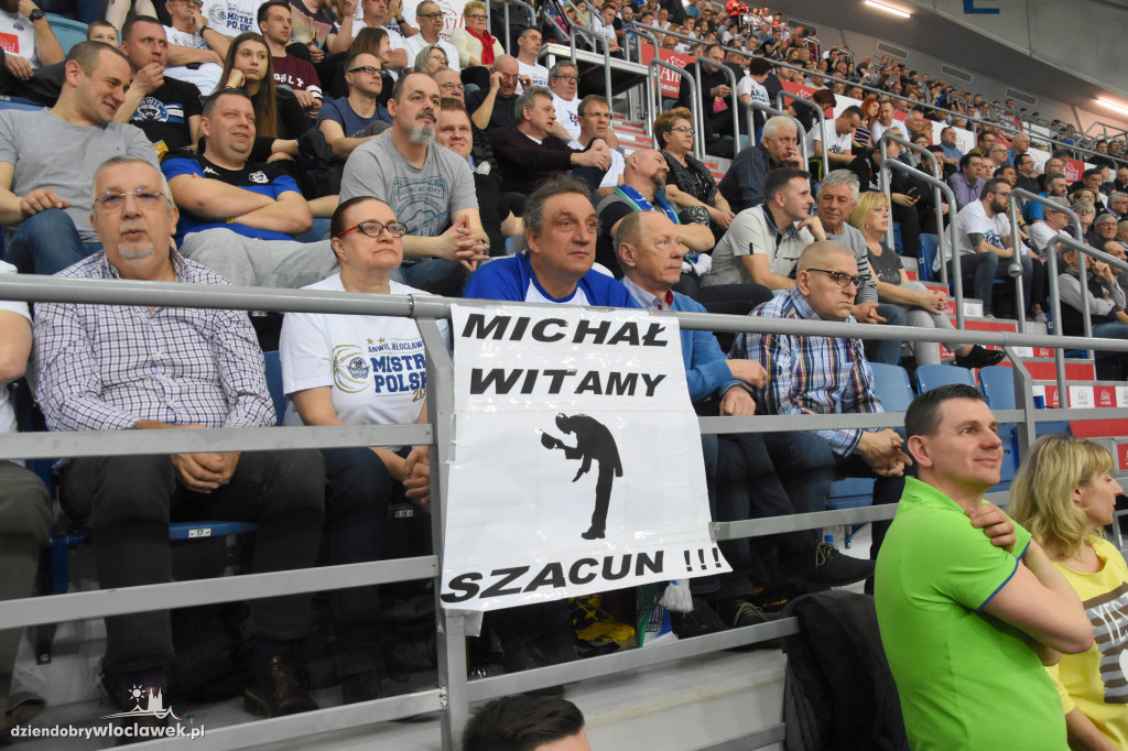 Kibice na meczu Anwil vs MKS w Hali Mistrzów