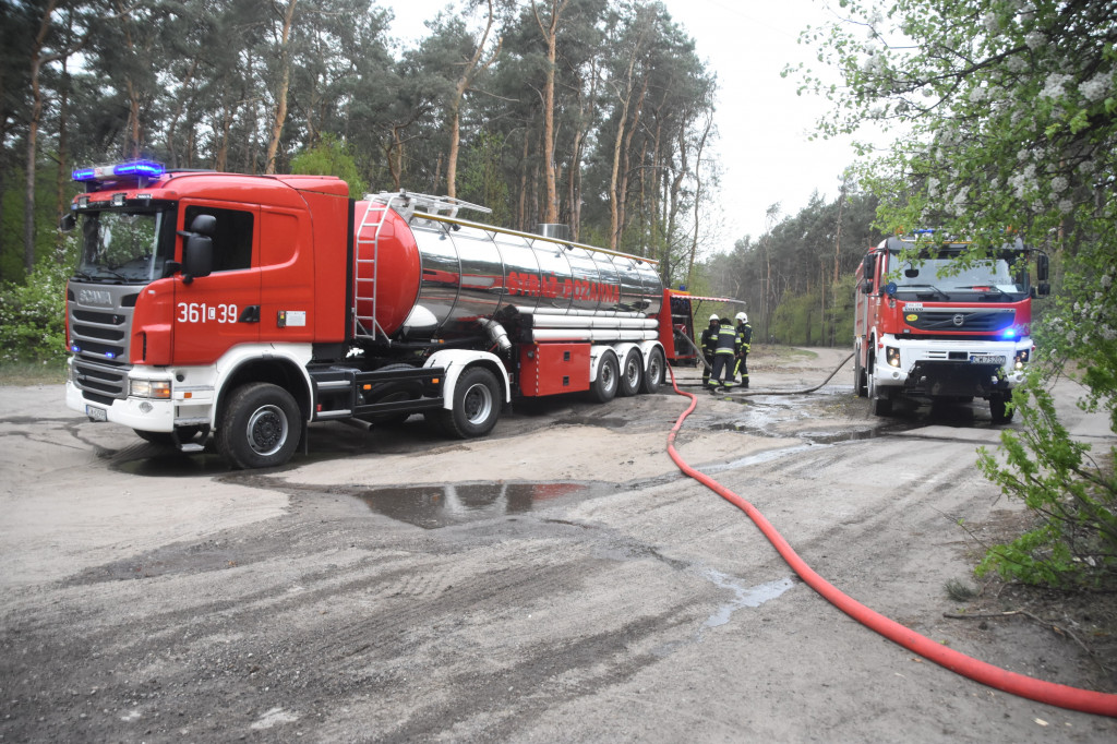 Pożar w leśnictwie Poraza