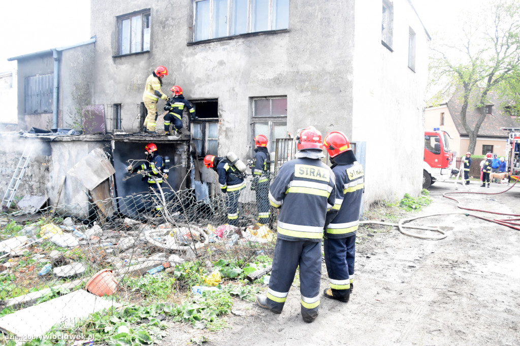Pożar garażu przy ul. Ciasnej