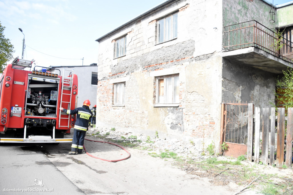 Pożar garażu przy ul. Ciasnej