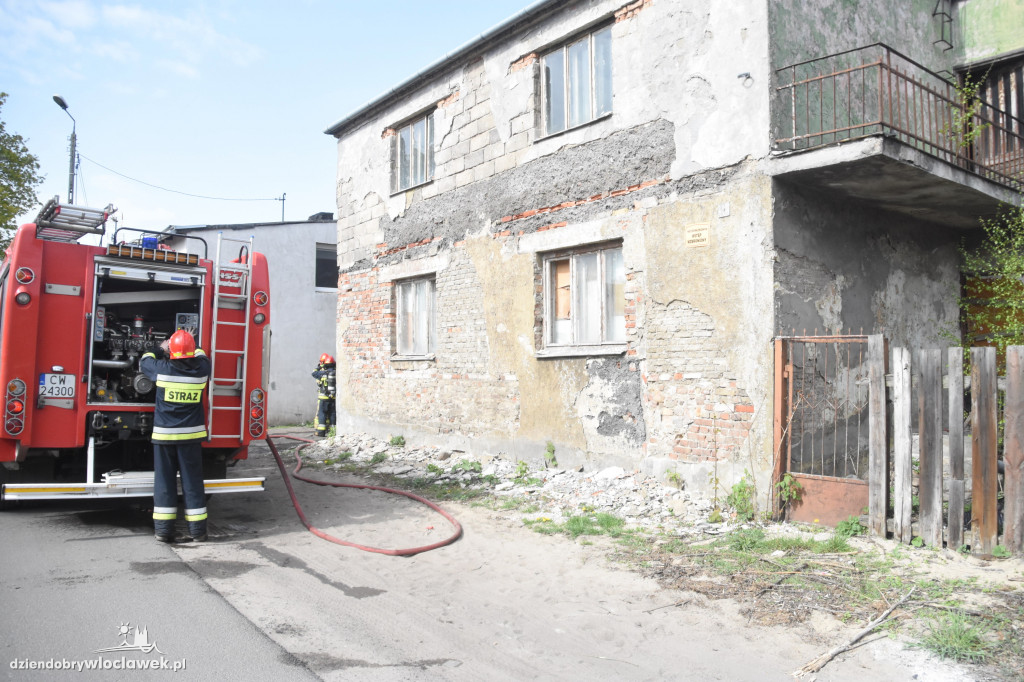 Pożar garażu przy ul. Ciasnej
