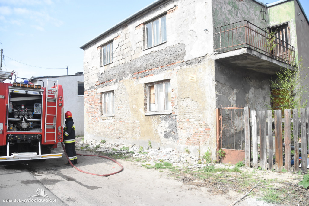 Pożar garażu przy ul. Ciasnej