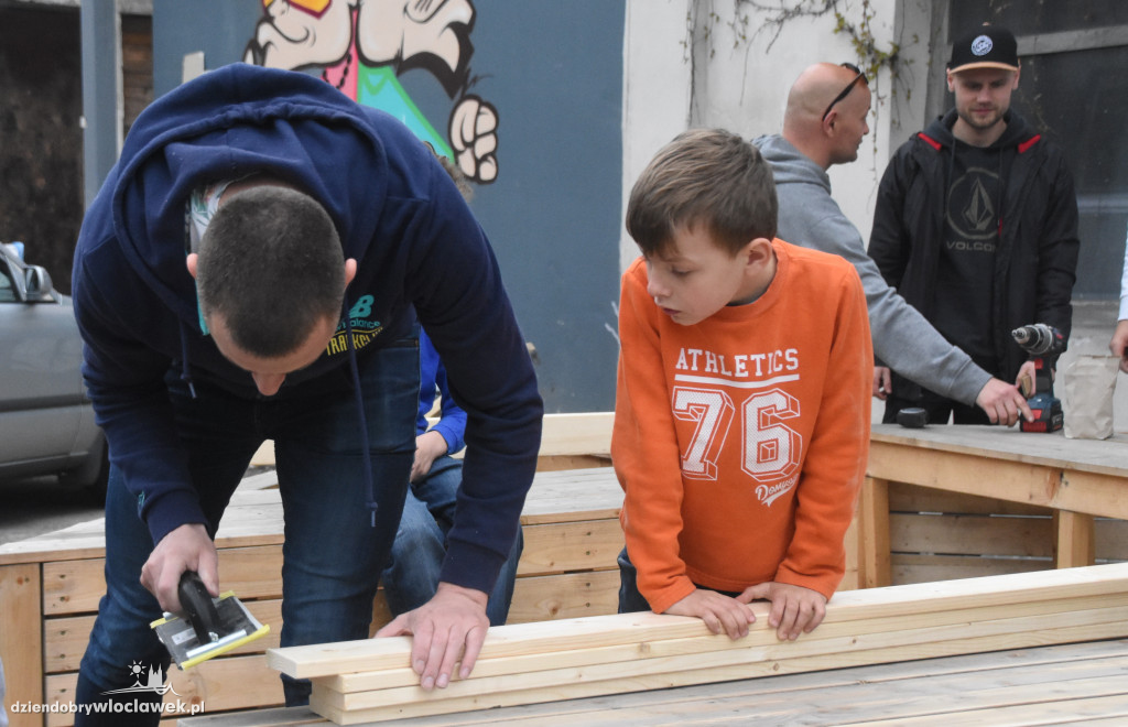 Włocławianie znów budowali parklet