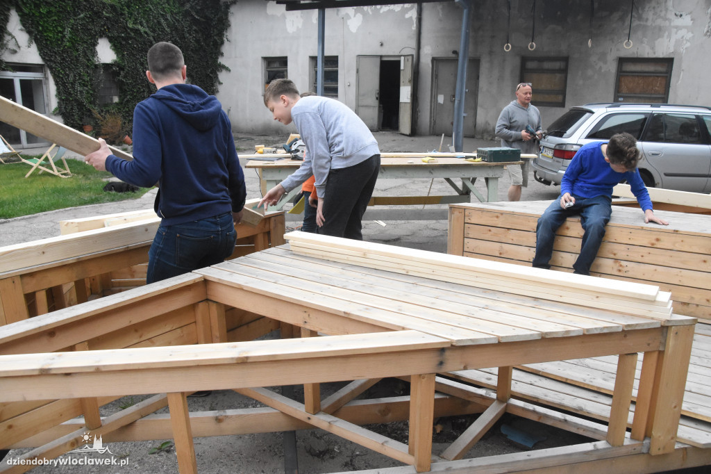 Włocławianie znów budowali parklet