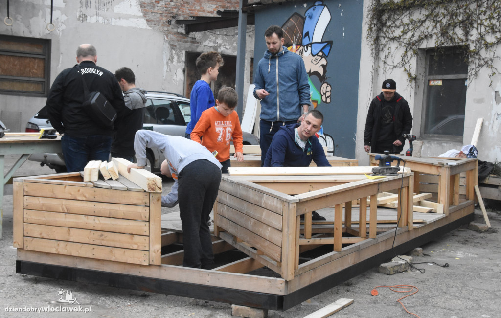 Włocławianie znów budowali parklet