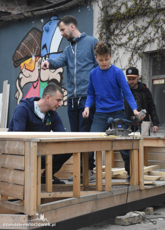 Włocławianie znów budowali parklet