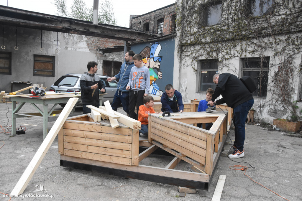 Włocławianie znów budowali parklet