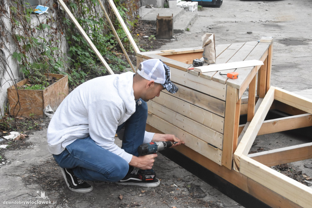 Włocławianie znów budowali parklet