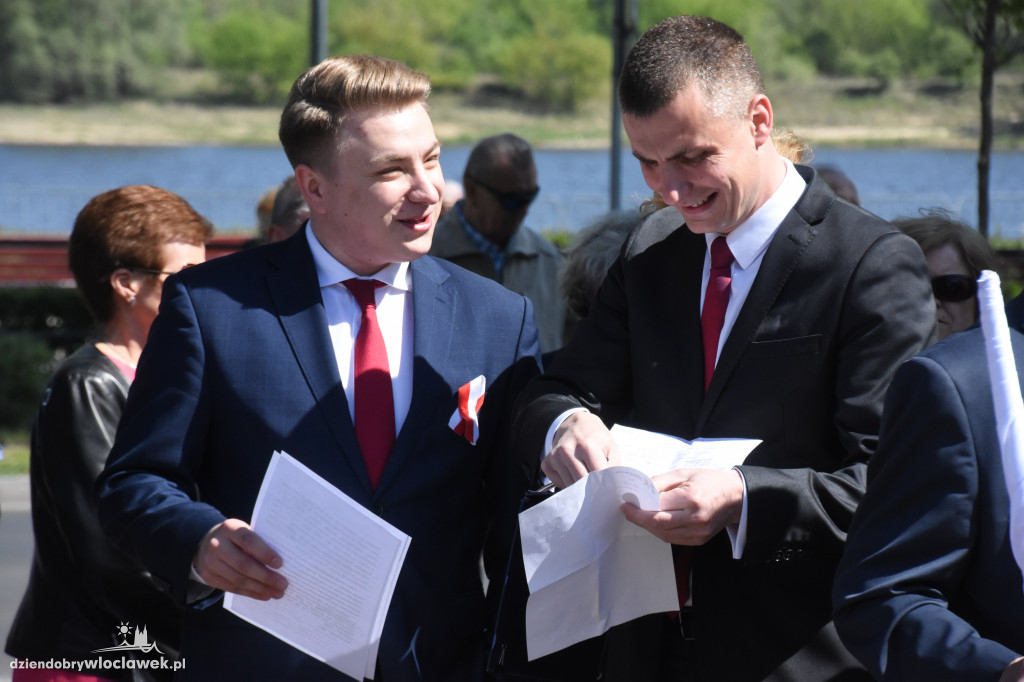 Pochód pierwszomajowy we Włocławku