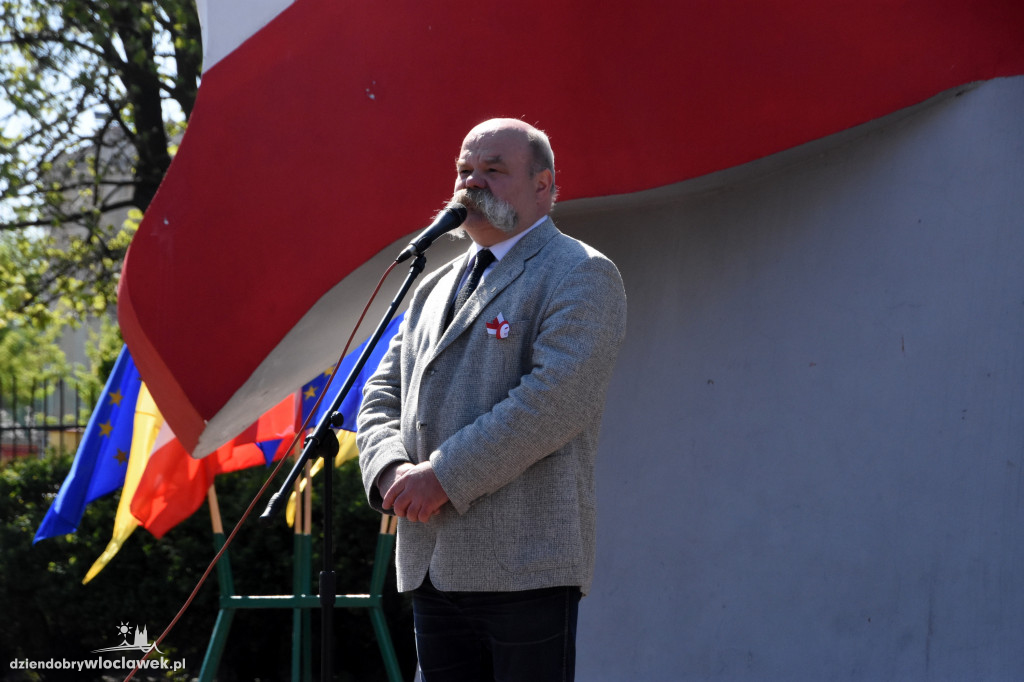 Pochód pierwszomajowy we Włocławku