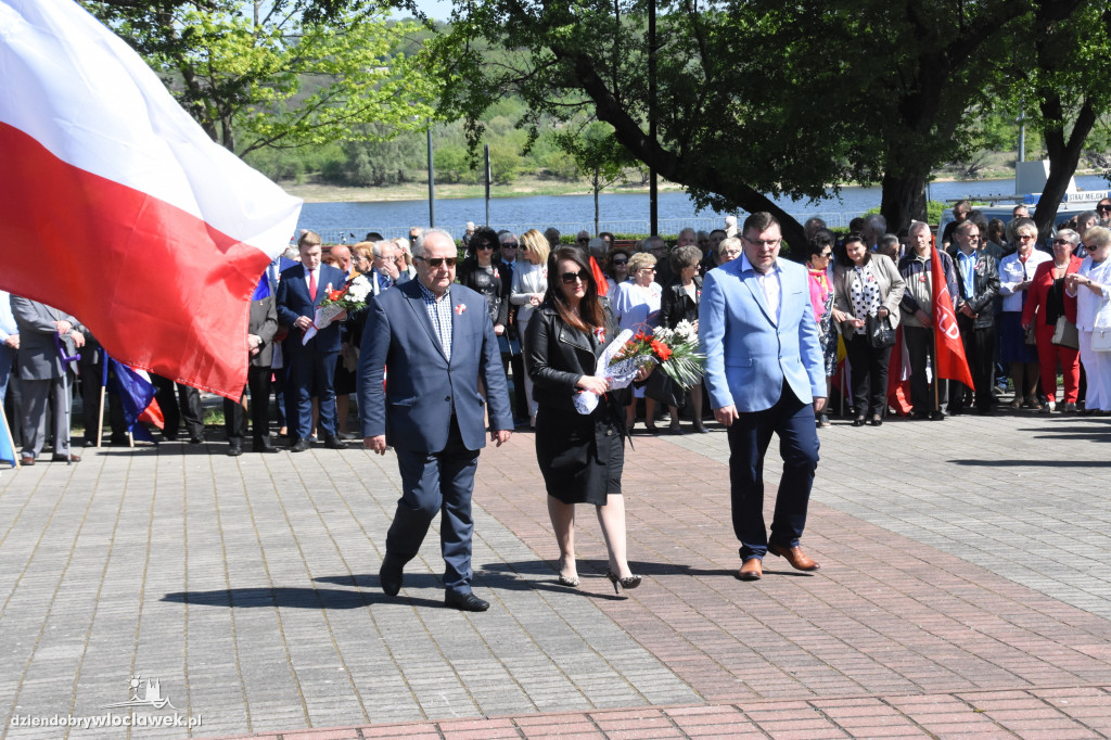 Pochód pierwszomajowy we Włocławku