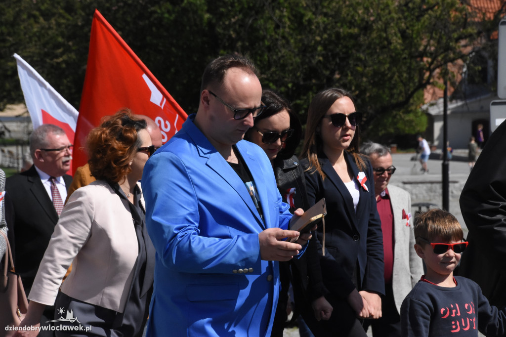 Pochód pierwszomajowy we Włocławku