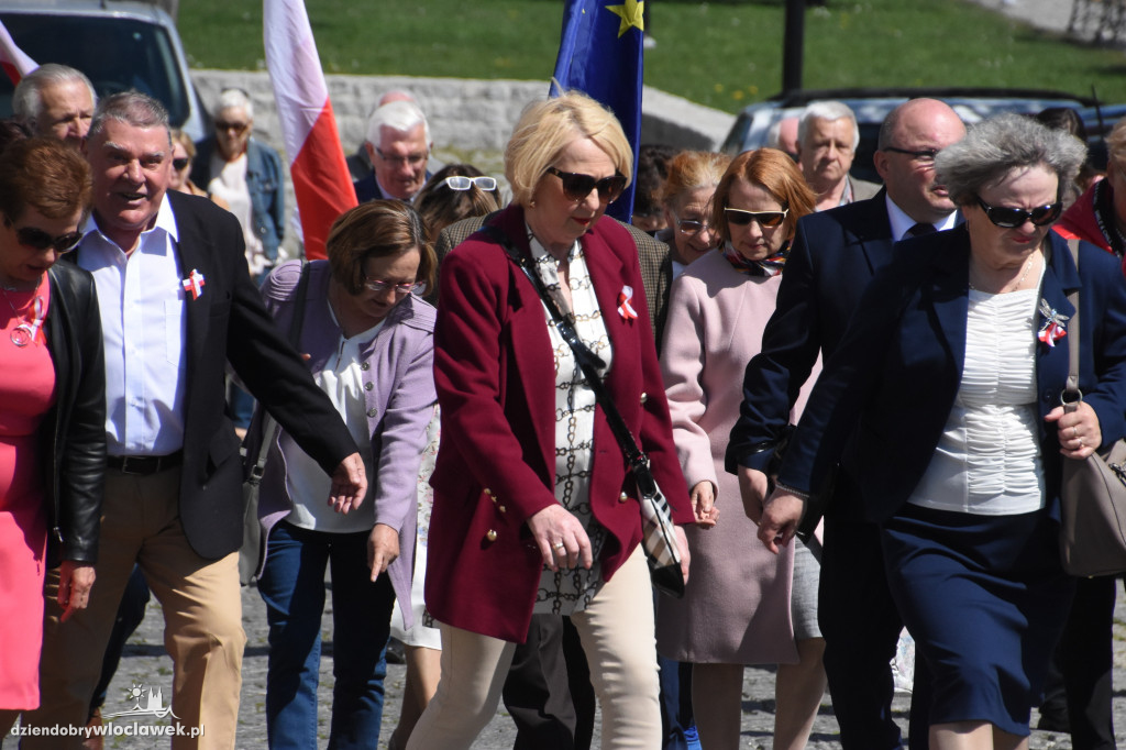 Pochód pierwszomajowy we Włocławku