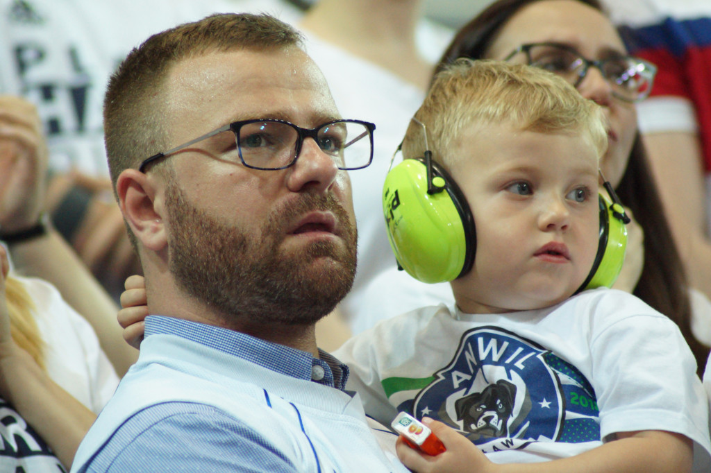 Kibice na 3. meczu play-off z Arką