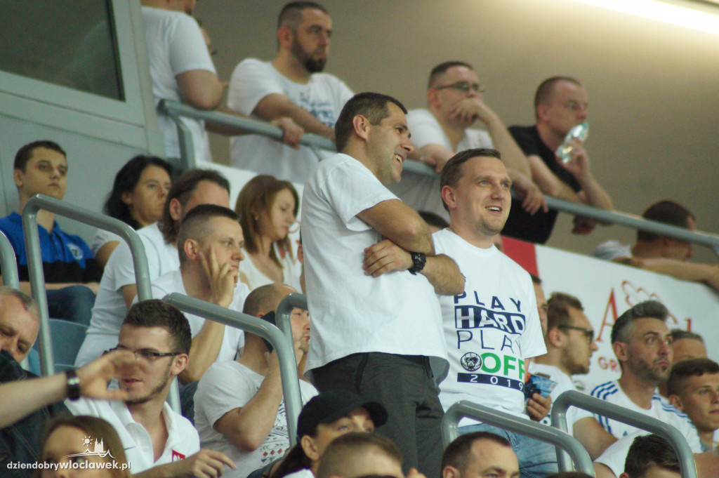 Kibice na 3. meczu play-off z Arką