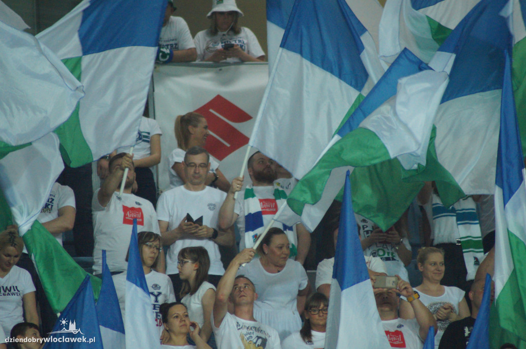 Kibice na 3. meczu play-off z Arką