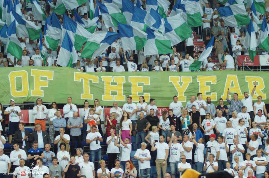 Kibice na 3. meczu play-off z Arką