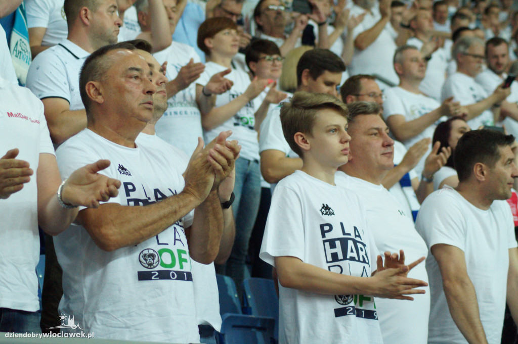 Kibice na 3. meczu play-off z Arką