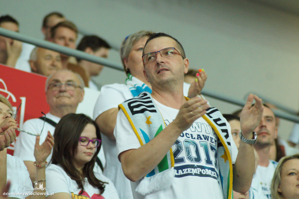Kibice na 3. meczu play-off z Arką