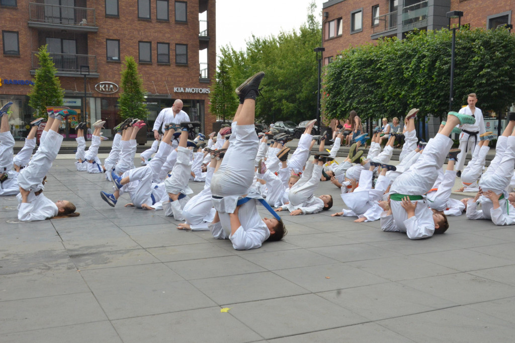 Trening karate przed Wzorcownią