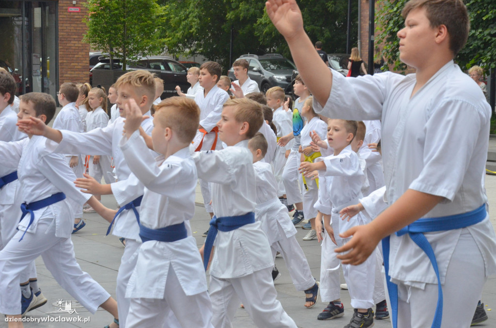 Trening karate przed Wzorcownią