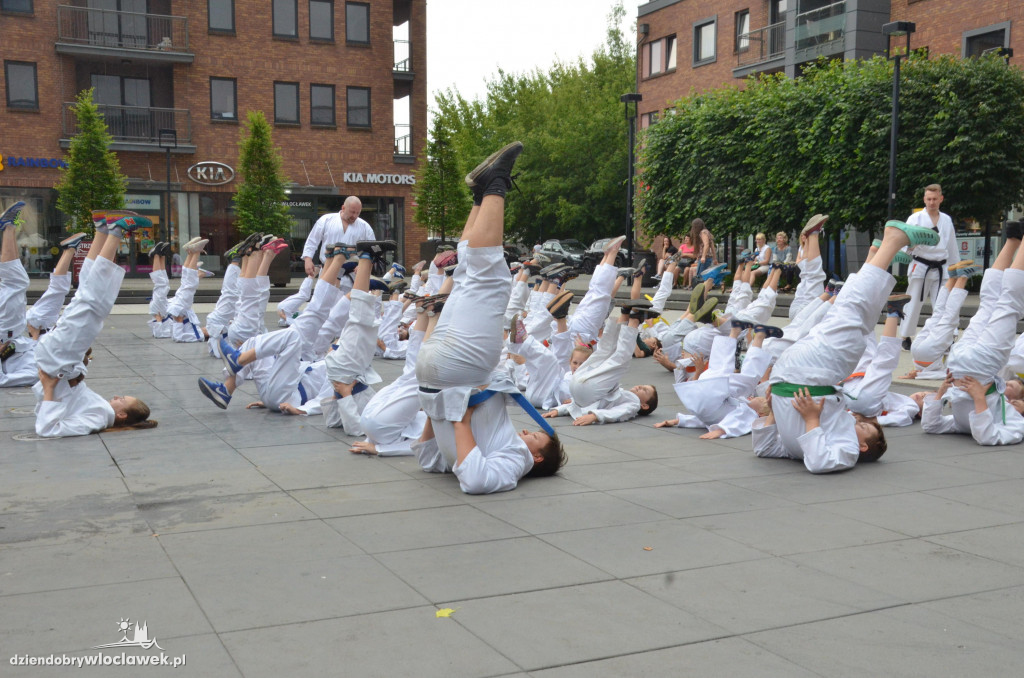 Trening karate przed Wzorcownią