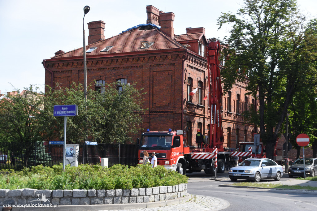 Spłonął dach Sądu Okręgowego