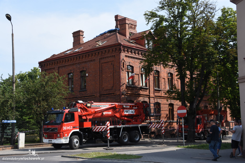 Spłonął dach Sądu Okręgowego