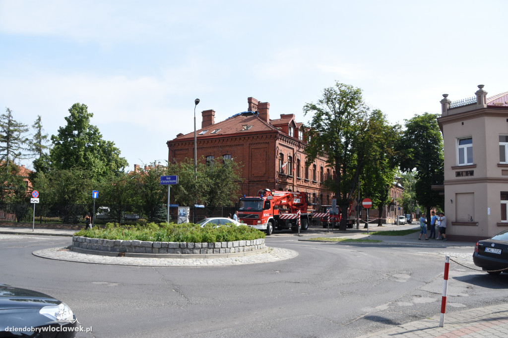 Spłonął dach Sądu Okręgowego