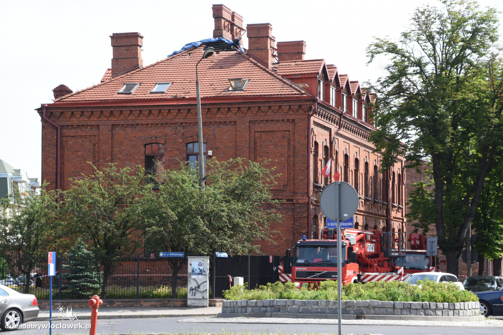 Spłonął dach Sądu Okręgowego