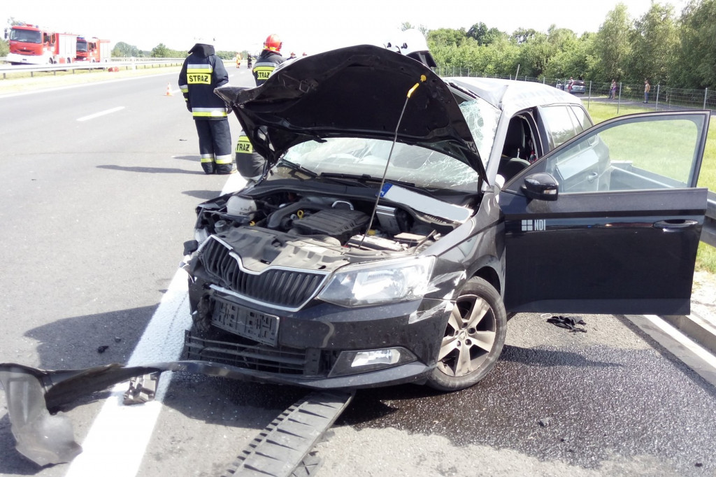 Wypadek na autostradzie
