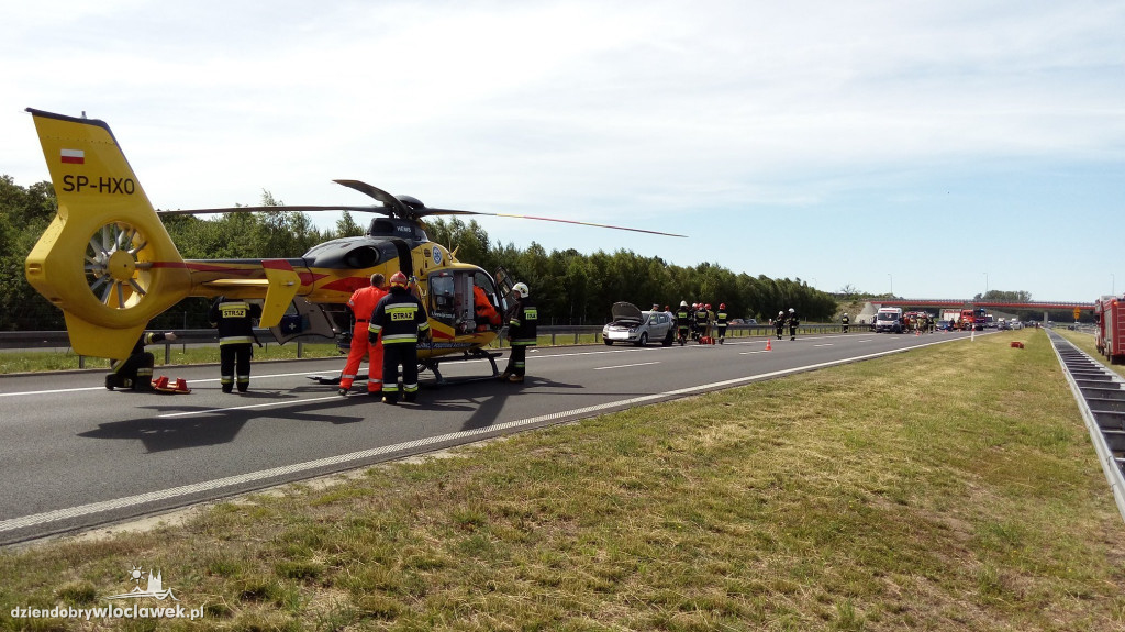Wypadek na autostradzie