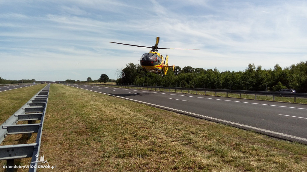 Wypadek na autostradzie