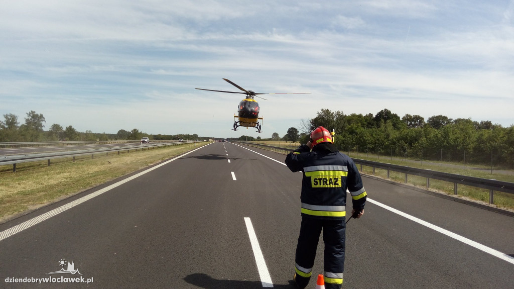 Wypadek na autostradzie