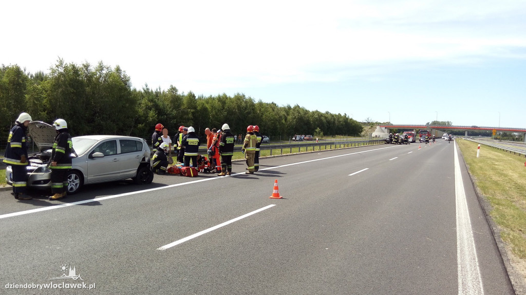 Wypadek na autostradzie