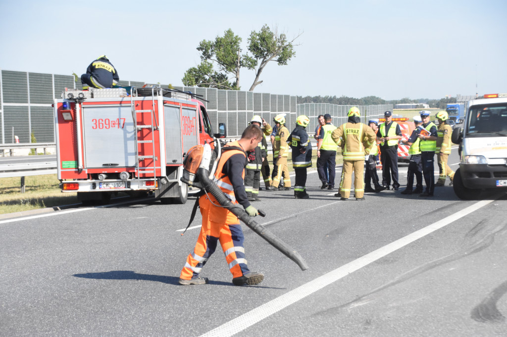 Wypadki na autostradzie A1 w Pikutkowie