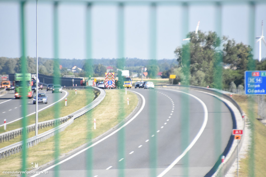 Wypadki na autostradzie A1 w Pikutkowie