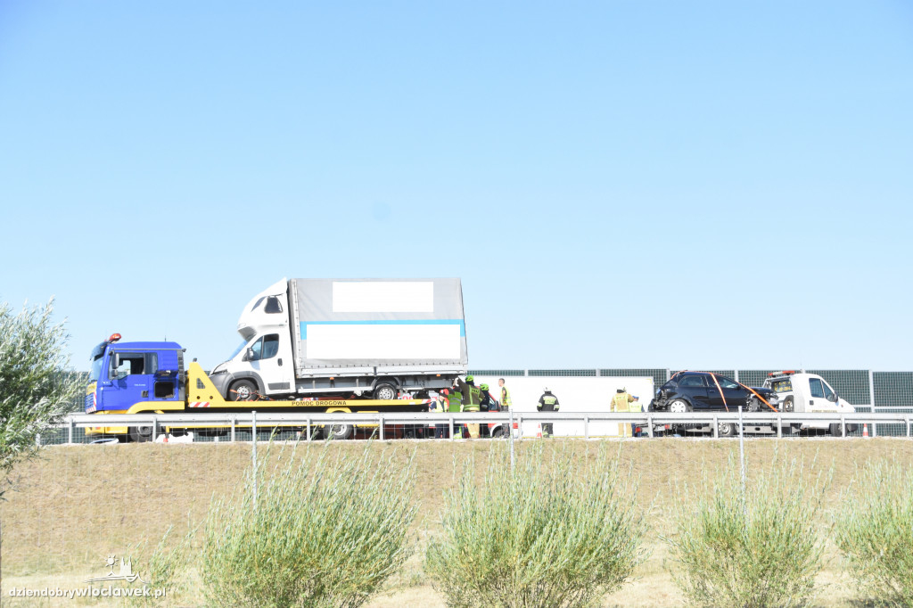 Wypadki na autostradzie A1 w Pikutkowie