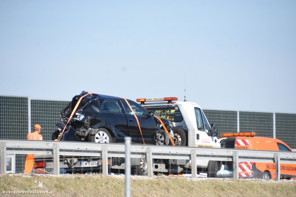 Wypadki na autostradzie A1 w Pikutkowie