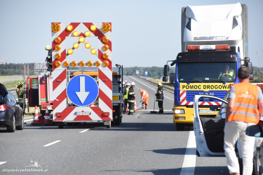 Wypadki na autostradzie A1 w Pikutkowie