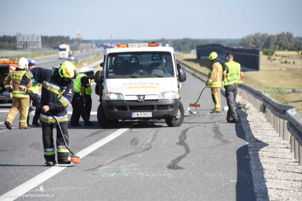 Wypadki na autostradzie A1 w Pikutkowie