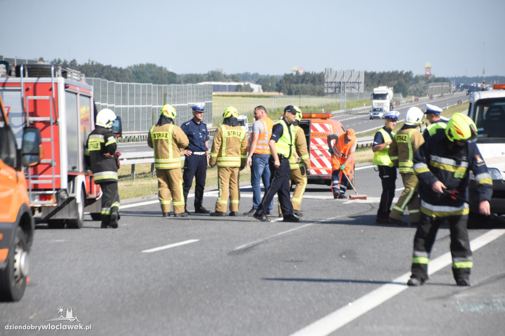 Wypadki na autostradzie A1 w Pikutkowie