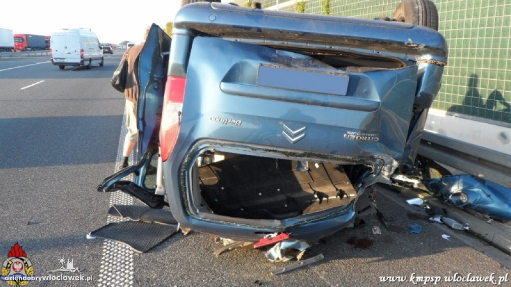 Wypadki na autostradzie A1 w Pikutkowie