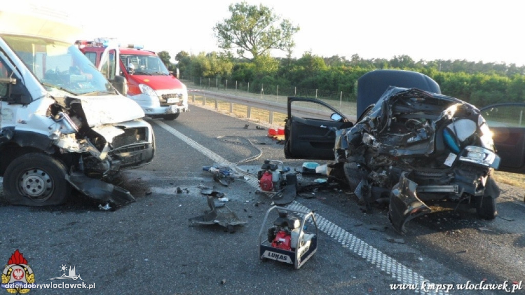 Wypadki na autostradzie A1 w Pikutkowie