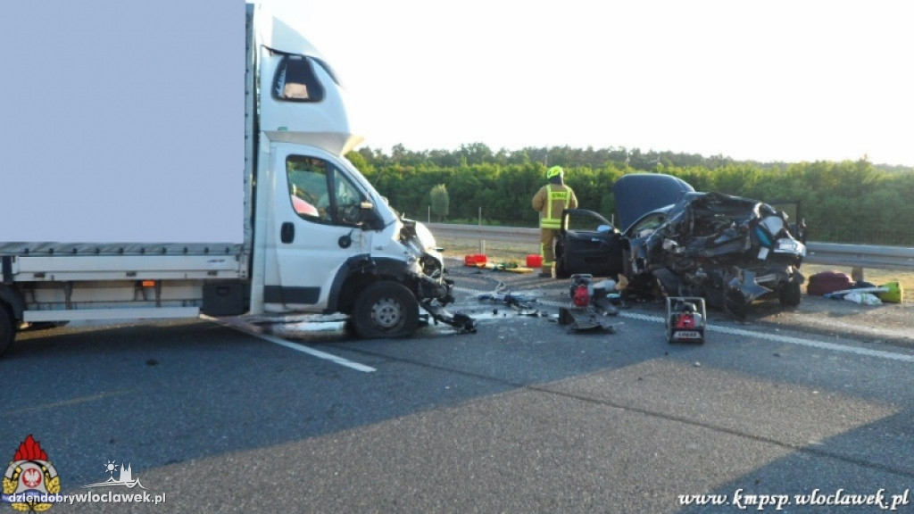 Wypadki na autostradzie A1 w Pikutkowie