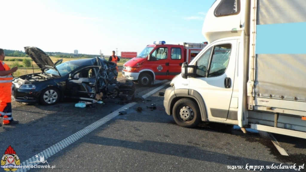 Wypadki na autostradzie A1 w Pikutkowie