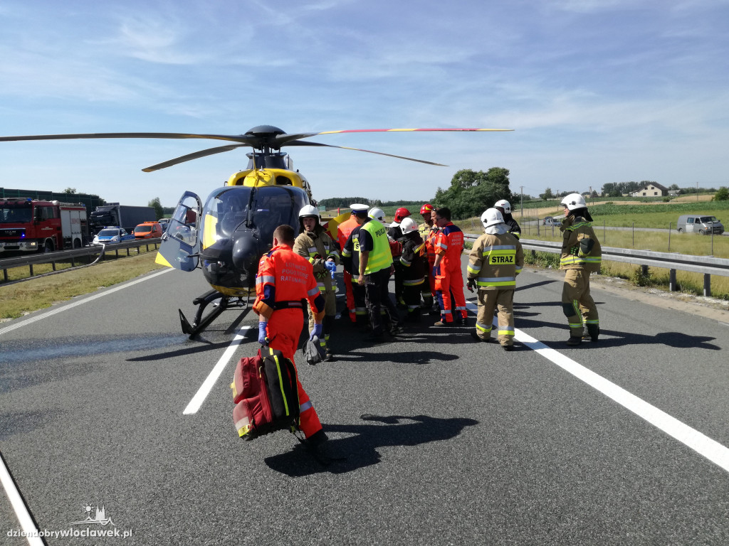 Trzeci wtorkowy wypadek na A1