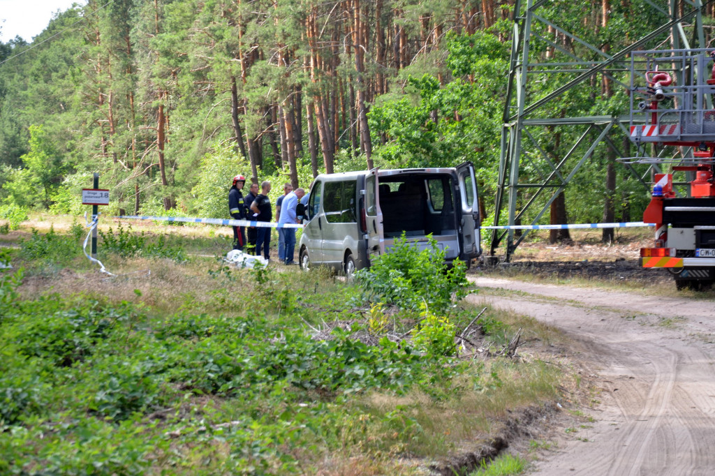 Spalone zwłoki niedaleko Wienieckiej